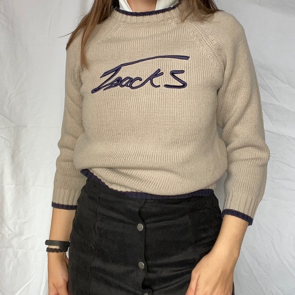 Brown sweater tan cream - Picture 2 of 10